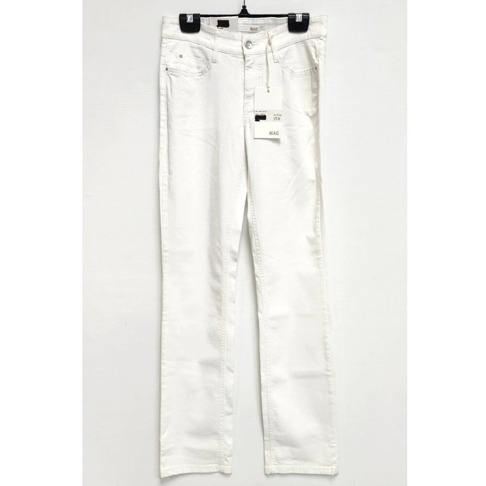 MAC Women's White Straight Legged Jeans Size W 34 L 32